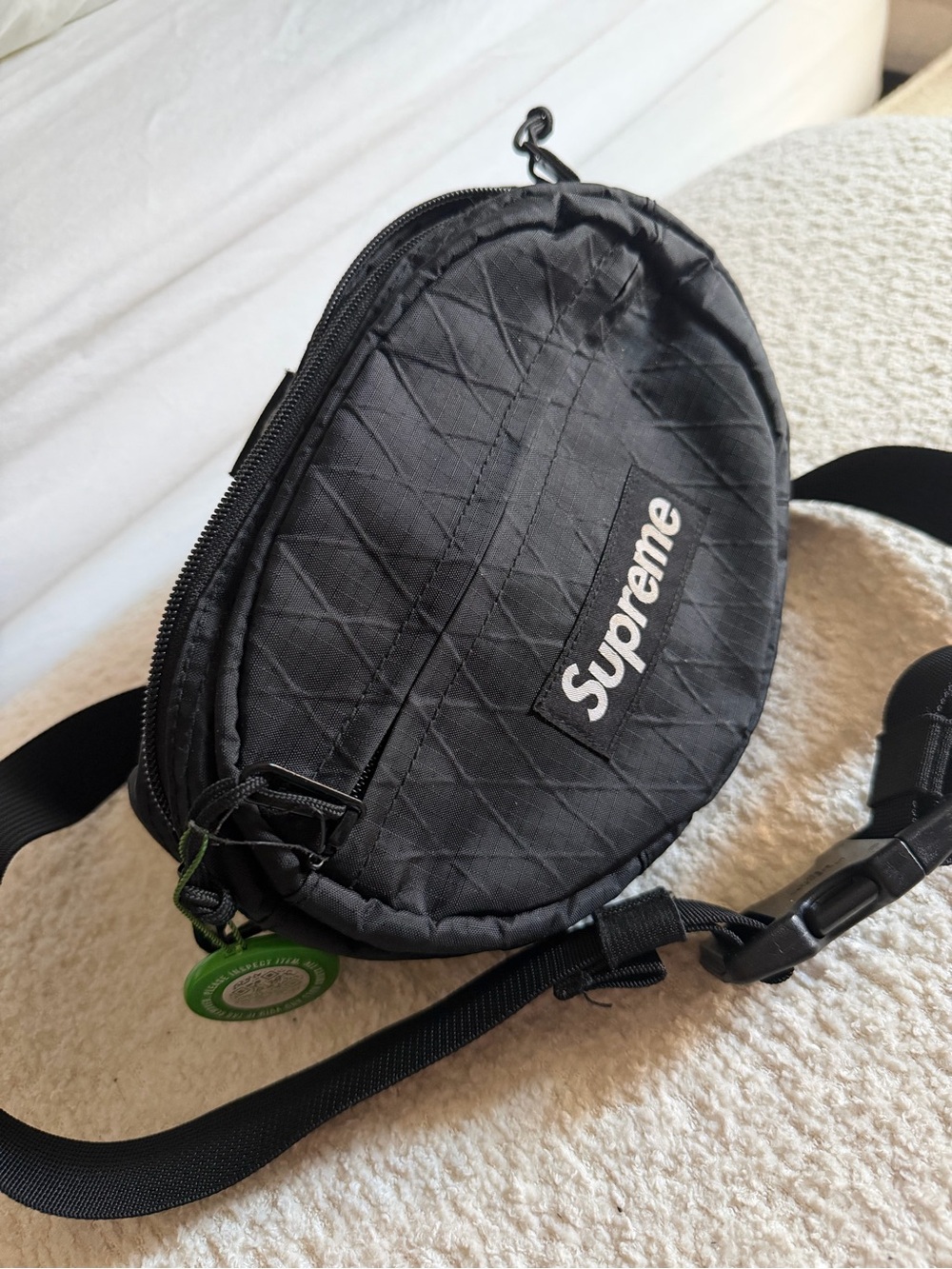 Supreme Black waist crossbody Fanny pack